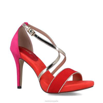 Menbur mujer belladama 204L4976 tacones altos coral