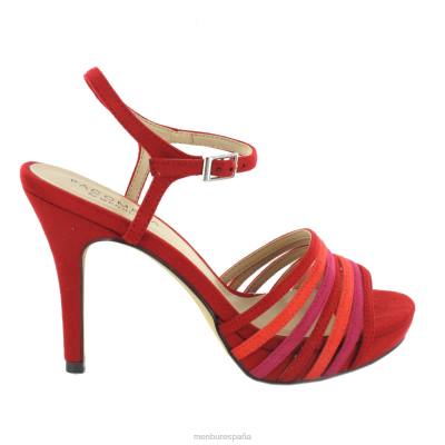 Menbur mujer benín 204L1361 tacones altos rojo