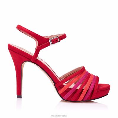 Menbur mujer benín 204L1361 tacones altos rojo