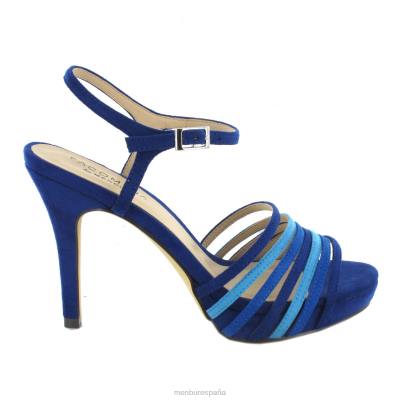 Menbur mujer benín 204L5164 tacones altos azul medio