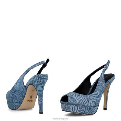 Menbur mujer bertolli 204L4092 tacones altos azul medio