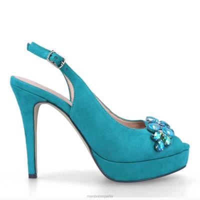 Menbur mujer besaño 204L5354 tacones altos azul medio