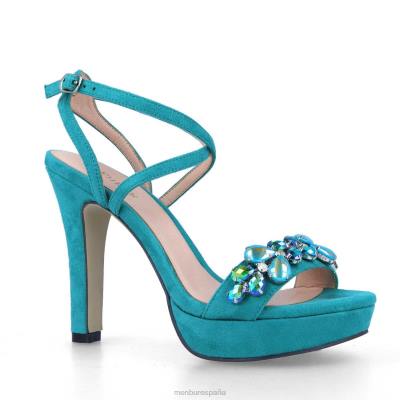 Menbur mujer besnato 204L5352 tacones altos azul medio