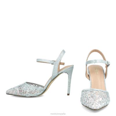 Menbur mujer birori 204L4176 tacones altos plata