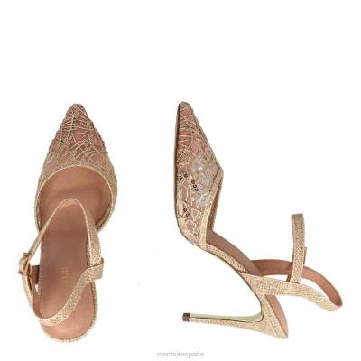 Menbur mujer birori 204L4177 tacones altos oro