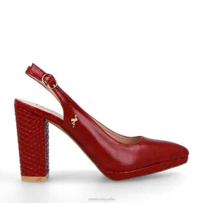 Menbur mujer bonivini 204L1290 tacones altos rojo