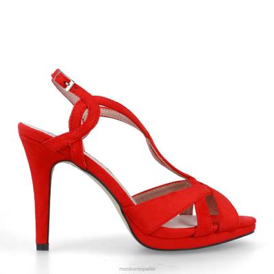 Menbur mujer bordonaro 204L925 tacones altos rojo