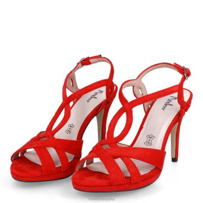 Menbur mujer bordonaro 204L925 tacones altos rojo