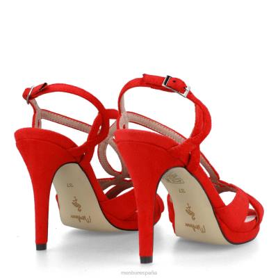 Menbur mujer bordonaro 204L925 tacones altos rojo