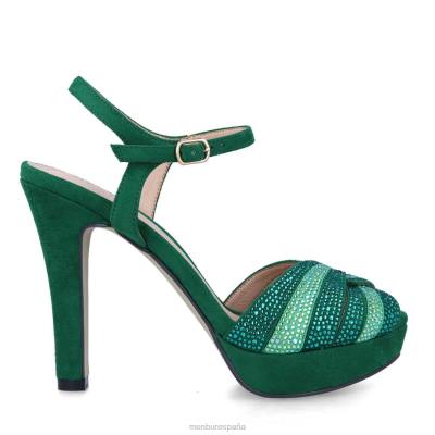 Menbur mujer borgesati 204L1486 tacones altos verde