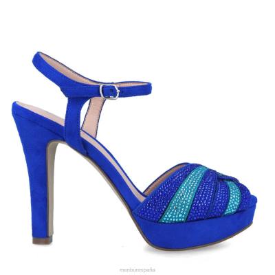 Menbur mujer borgesati 204L5357 tacones altos azul medio