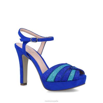 Menbur mujer borgesati 204L5357 tacones altos azul medio