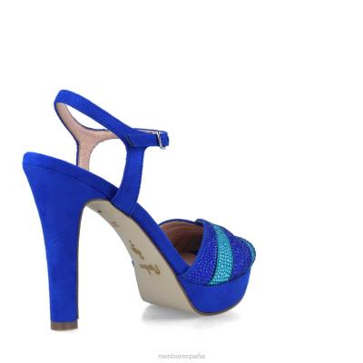 Menbur mujer borgesati 204L5357 tacones altos azul medio