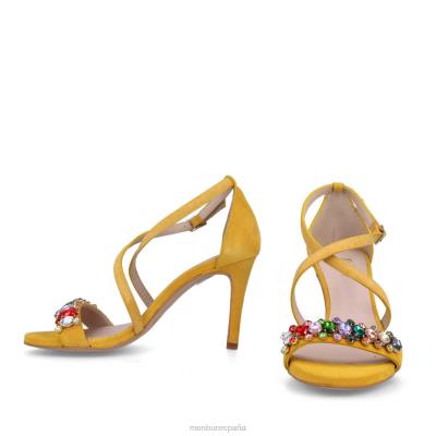 Menbur mujer borgo 204L4572 tacones altos amarillo