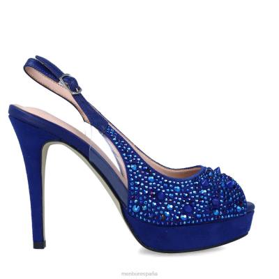 Menbur mujer borgorosa 204L5362 tacones altos azul medio