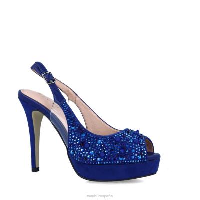 Menbur mujer borgorosa 204L5362 tacones altos azul medio