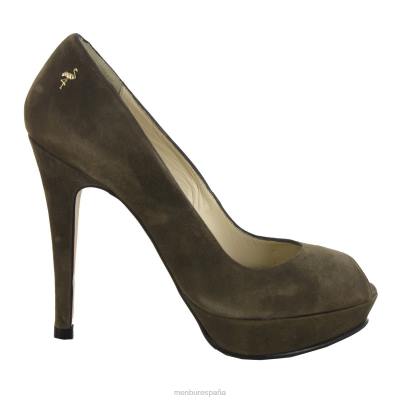 Menbur mujer boudón 204L4502 tacones altos verde