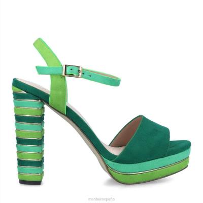 Menbur mujer caligiana 204L1495 tacones altos verde