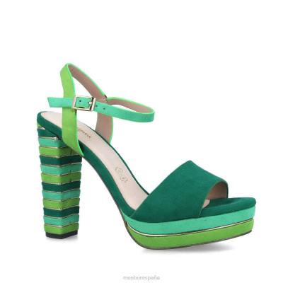 Menbur mujer caligiana 204L1495 tacones altos verde