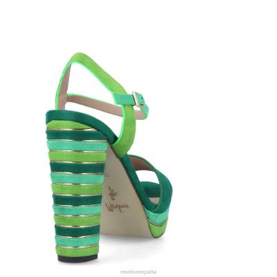 Menbur mujer caligiana 204L1495 tacones altos verde