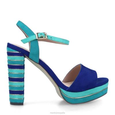 Menbur mujer caligiana 204L5375 tacones altos azul medio