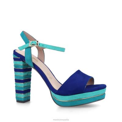 Menbur mujer caligiana 204L5375 tacones altos azul medio