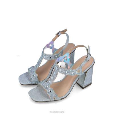 Menbur mujer camelopardalis 204L1283 tacones altos plata