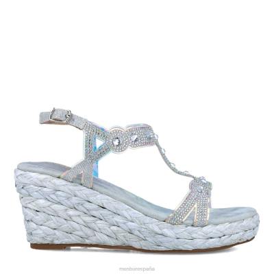 Menbur mujer camelopardalis 204L3734 tacones altos plata