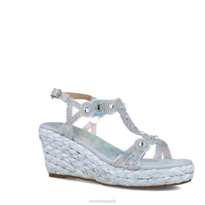 Menbur mujer camelopardalis 204L3734 tacones altos plata