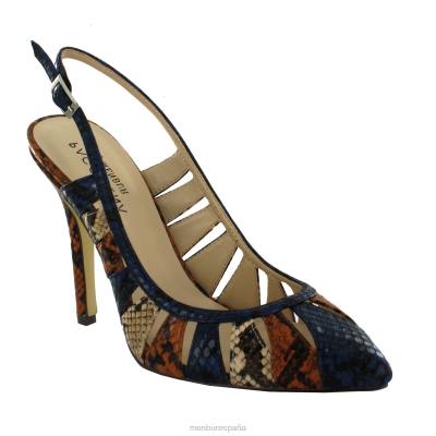 Menbur mujer camerun 204L1362 tacones altos azul oscuro