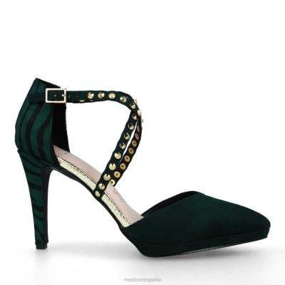 Menbur mujer cantarana 204L5309 tacones altos verde