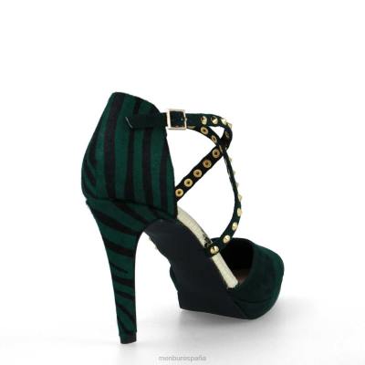 Menbur mujer cantarana 204L5309 tacones altos verde