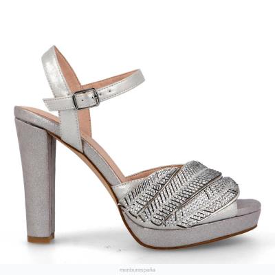 Menbur mujer caprarica 204L5318 tacones altos plata