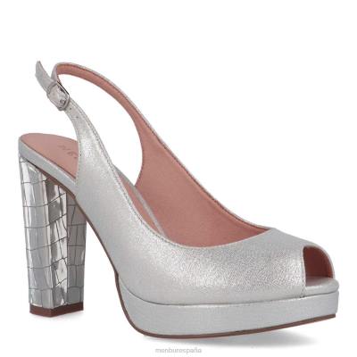 Menbur mujer carfizzi 204L5322 tacones altos plata