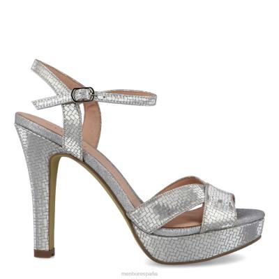 Menbur mujer carpinello 204L5334 tacones altos plata