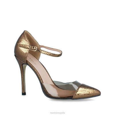 Menbur mujer carpini 204L5329 tacones altos bronce