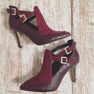 Menbur mujer carroña 204L5157 tacones altos rojo