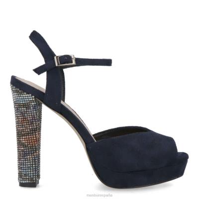 Menbur mujer caselli 204L5340 tacones altos azul oscuro