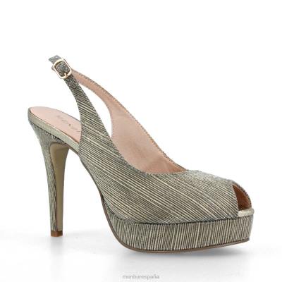 Menbur mujer cerruti 204L1477 tacones altos oro