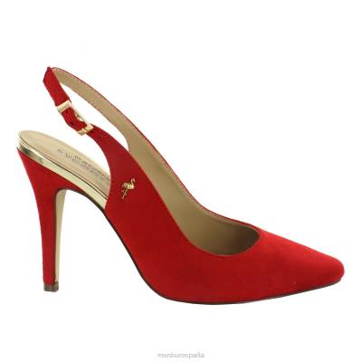 Menbur mujer cleome 204L4217 tacones altos rojo