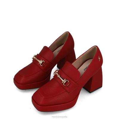 Menbur mujer coral 204L3826 tacones altos rojo