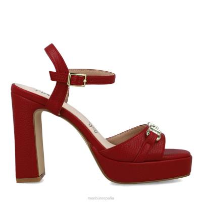 Menbur mujer coral 204L3839 tacones altos rojo