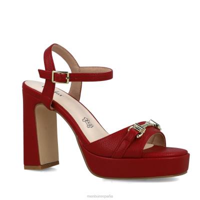 Menbur mujer coral 204L3839 tacones altos rojo