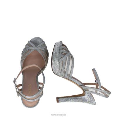 Menbur mujer cornalina 204L3847 tacones altos plata