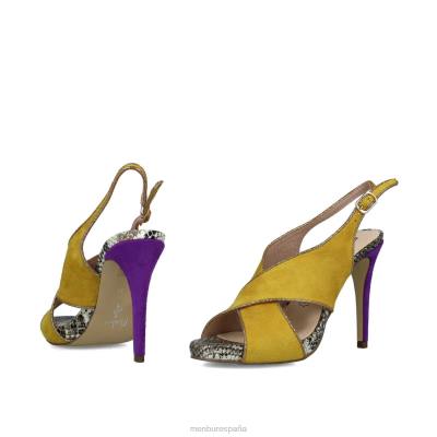 Menbur mujer cronos 204L4017 tacones altos amarillo