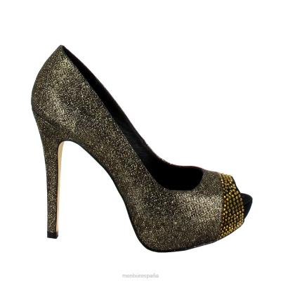 Menbur mujer cuatro 204L1137 tacones altos oro