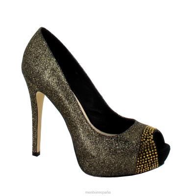 Menbur mujer cuatro 204L1137 tacones altos oro