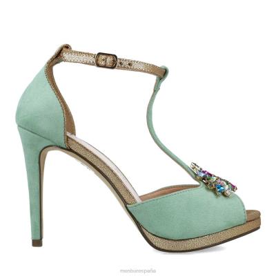 Menbur mujer damia 204L4940 tacones altos verde