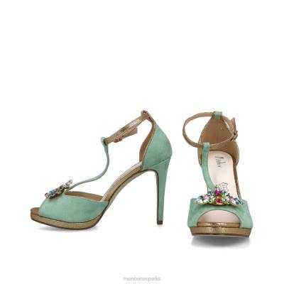 Menbur mujer damia 204L4940 tacones altos verde