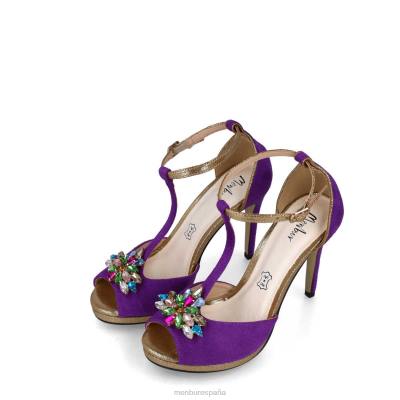 Menbur mujer damia 204L4941 tacones altos Violeta